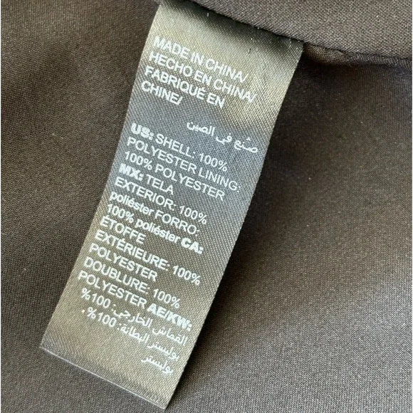 WHBM Brocade Black & White Zipper Jacket Coat size 0 xs - Picture 12 of 12